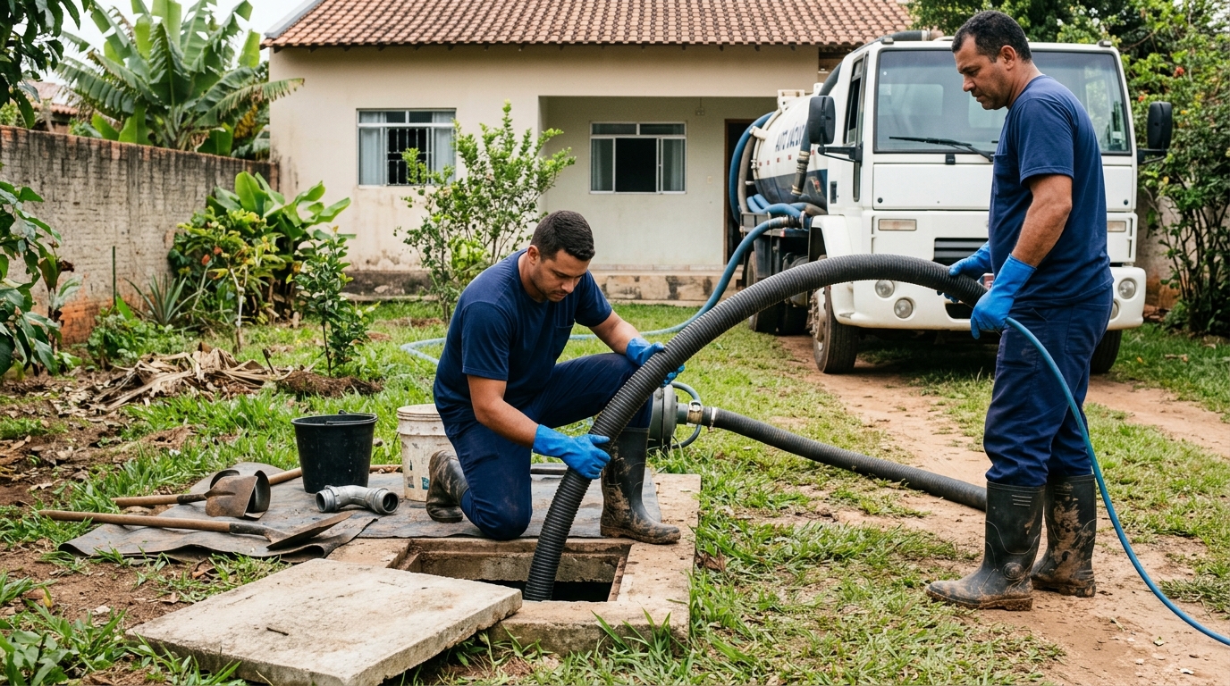 Esgotamento de fossa em Brasília-DF